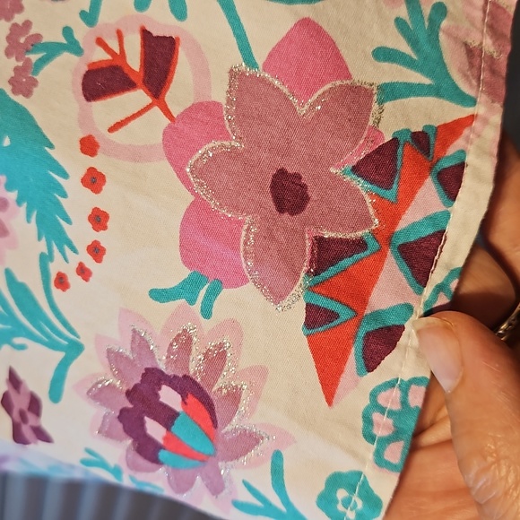 NWoT girls 6-8 monsoon style cotton top cami adjustable tiestrings, never worn - Picture 5 of 9